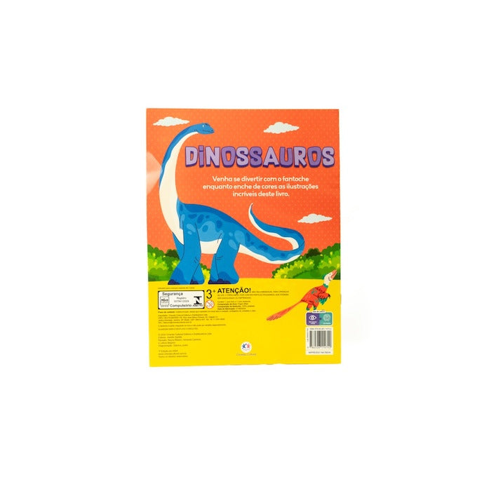 Livro de Colorir - Dinossauros com fantoche